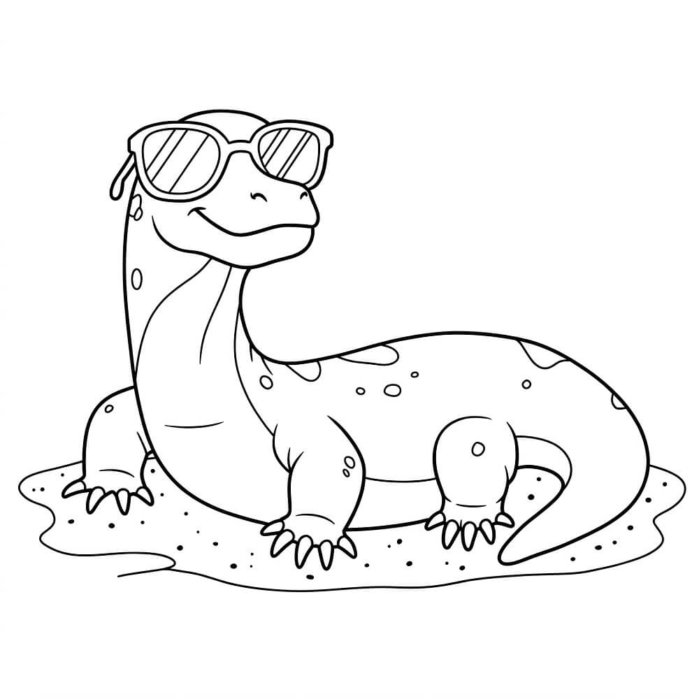 Animated Komodo Dragon