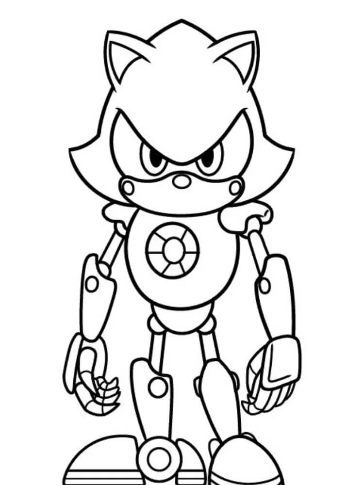 Metal Sonic coloring pages