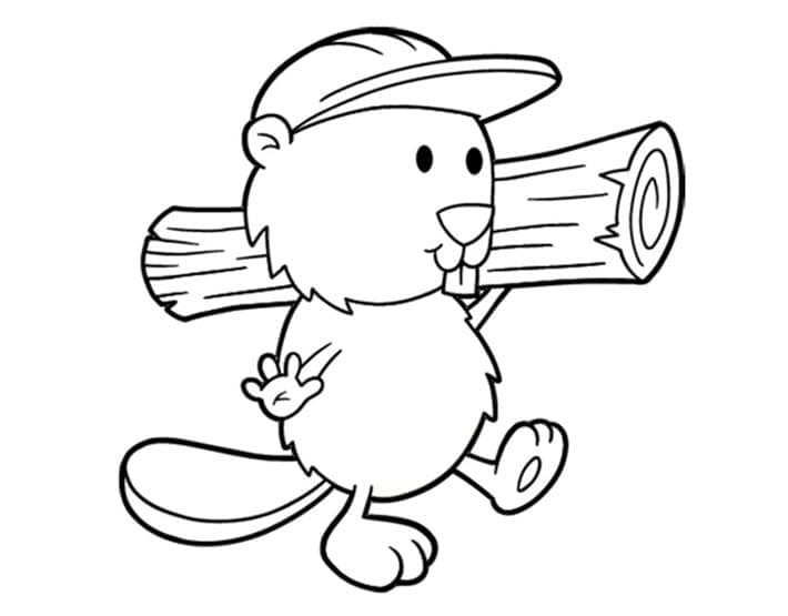Beaver with Wood