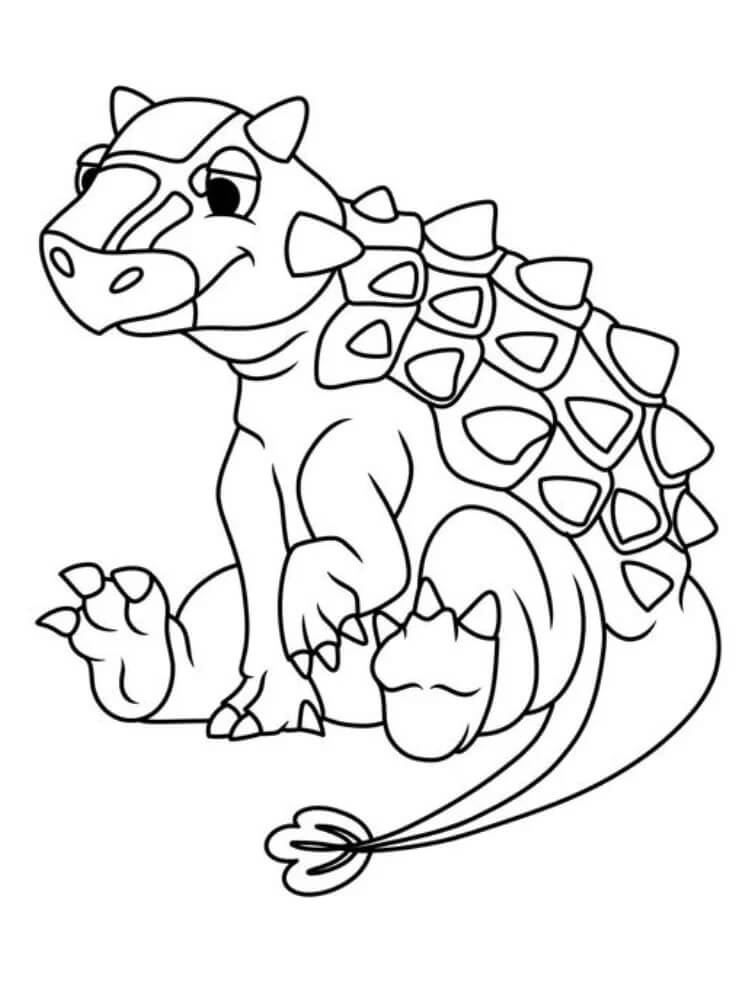 Cartoon Ankylosaurus
