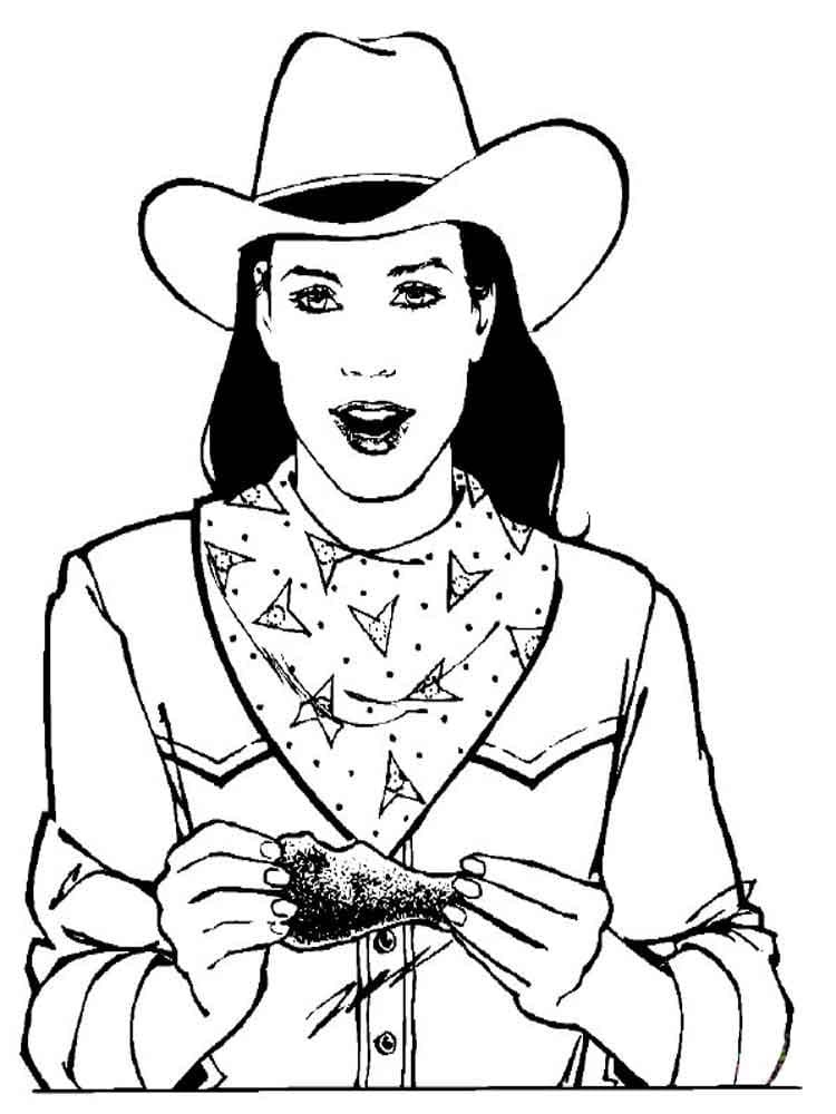 Cowgirl Printable For Kids