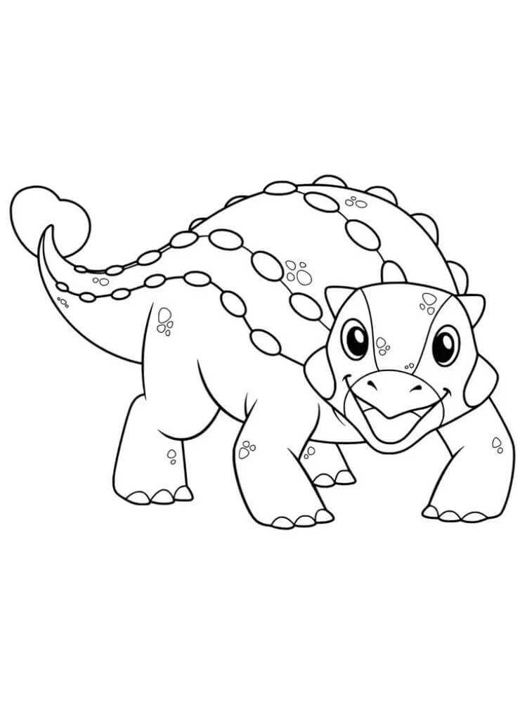 Ankylosaurus coloring pages