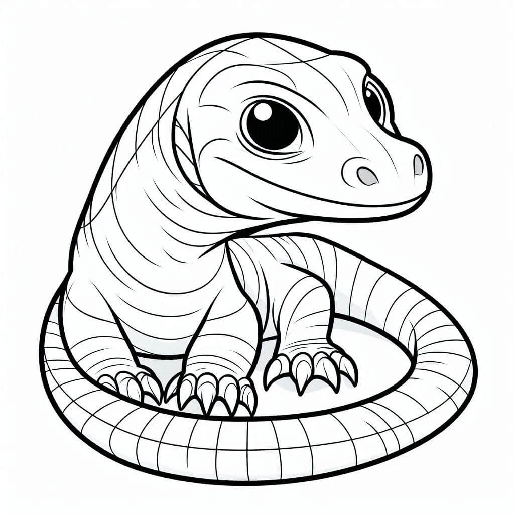 Cute Komodo Dragon