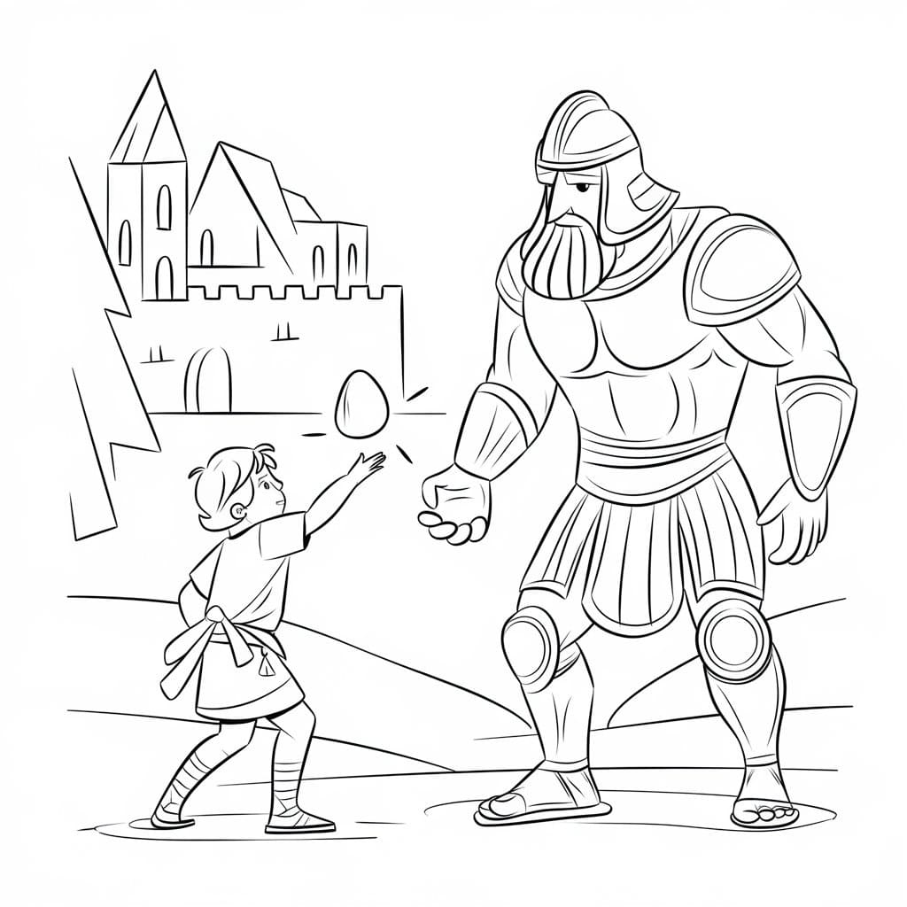 David and Goliath For Children