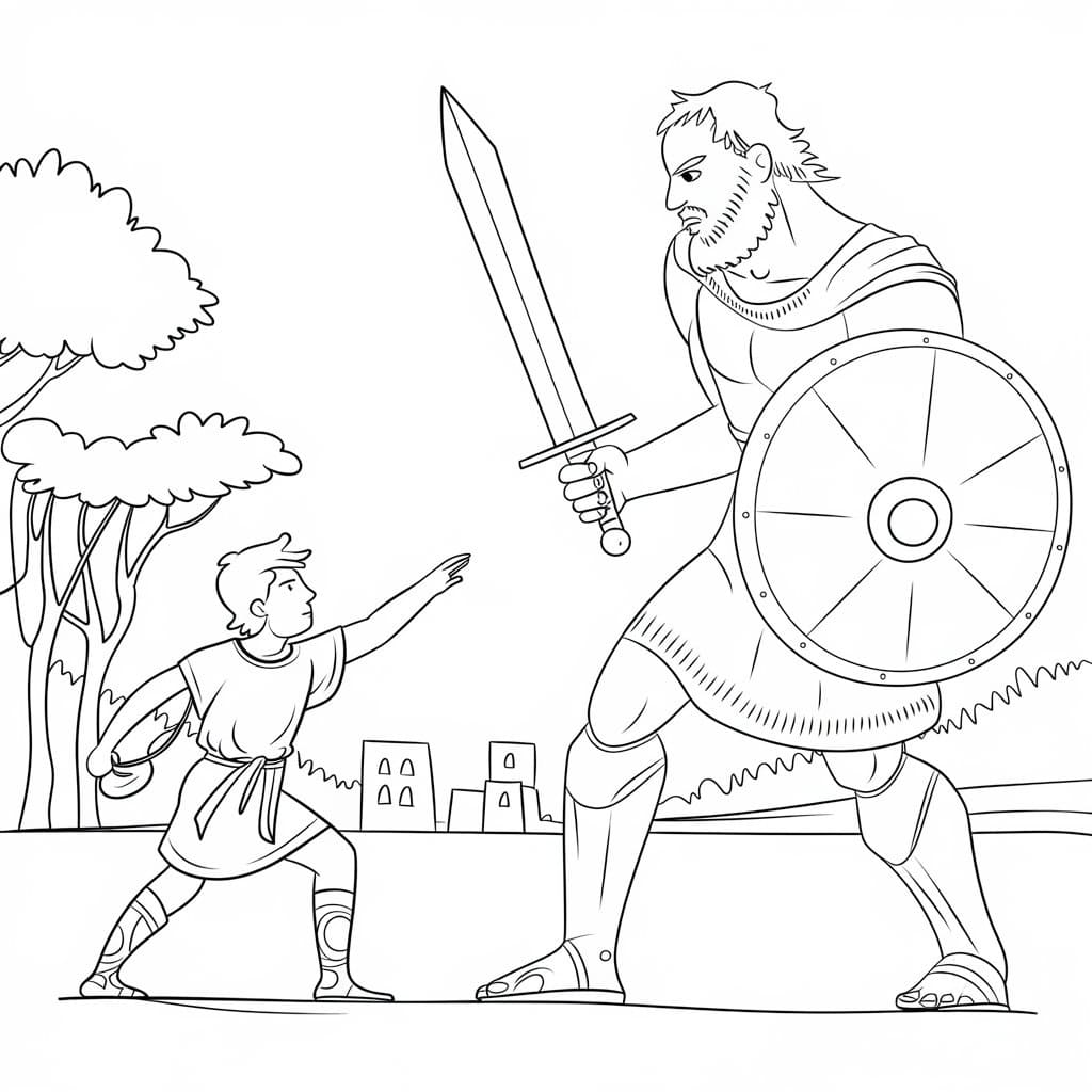 David and Goliath For Kids