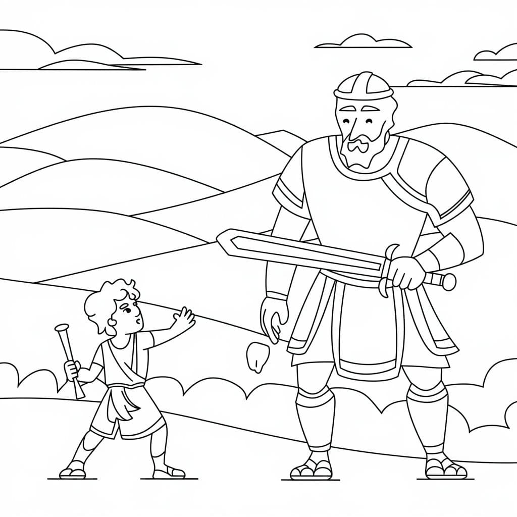 David and Goliath Free For Kids
