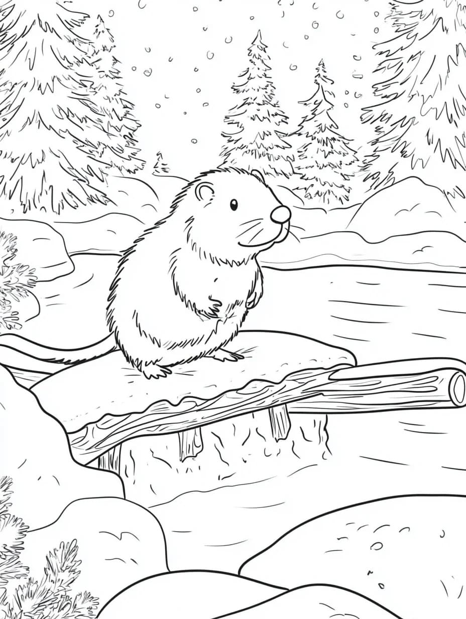 Drawing of Beaver