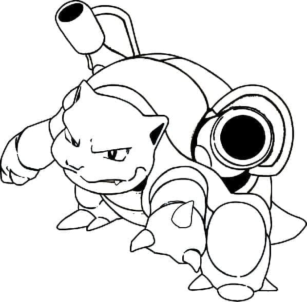 Drawing of Blastoise