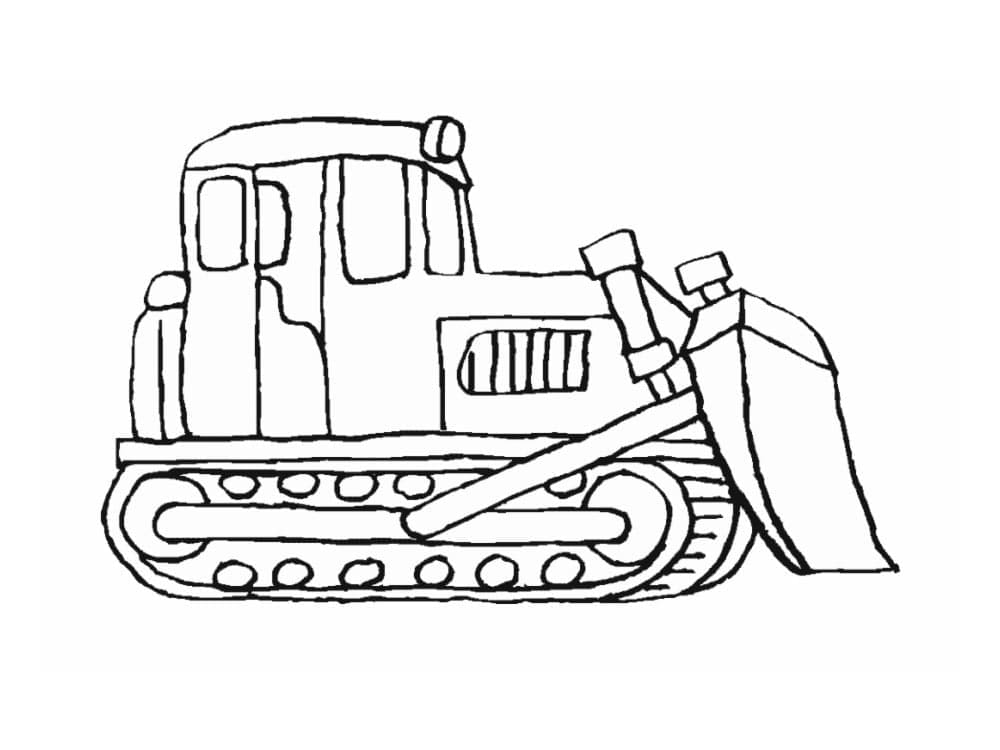 Drawing of Bulldozer