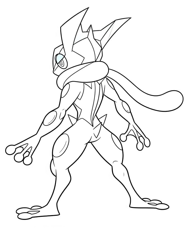 Drawing of Greninja