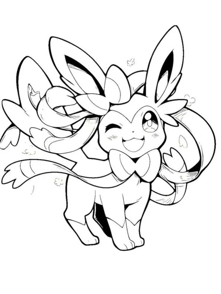 Drawing of Sylveon