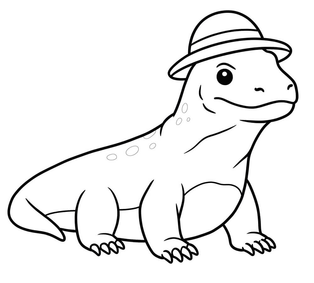 Easy Komodo Dragon