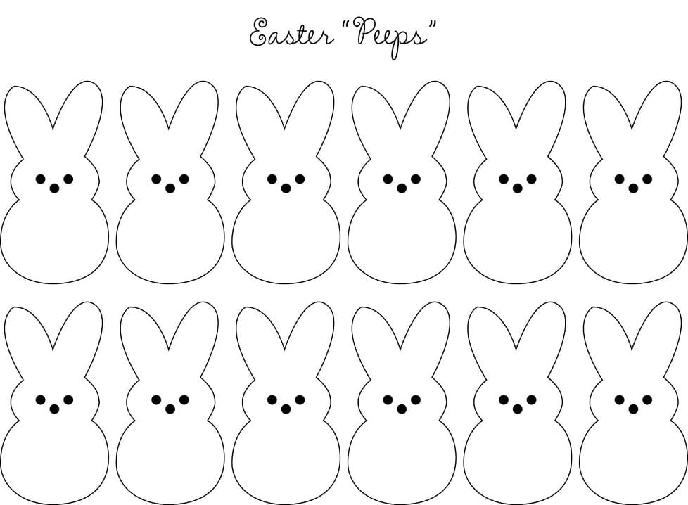 Easy Marshmallow Peeps