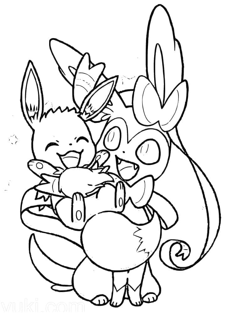 Eevee and Sylveon