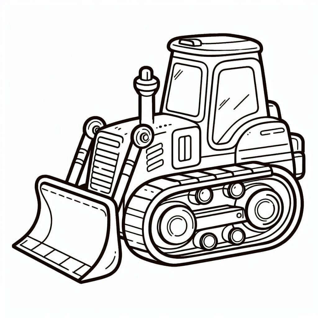 Free Bulldozer Printable