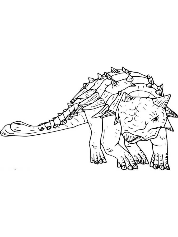 Free Drawing of Ankylosaurus