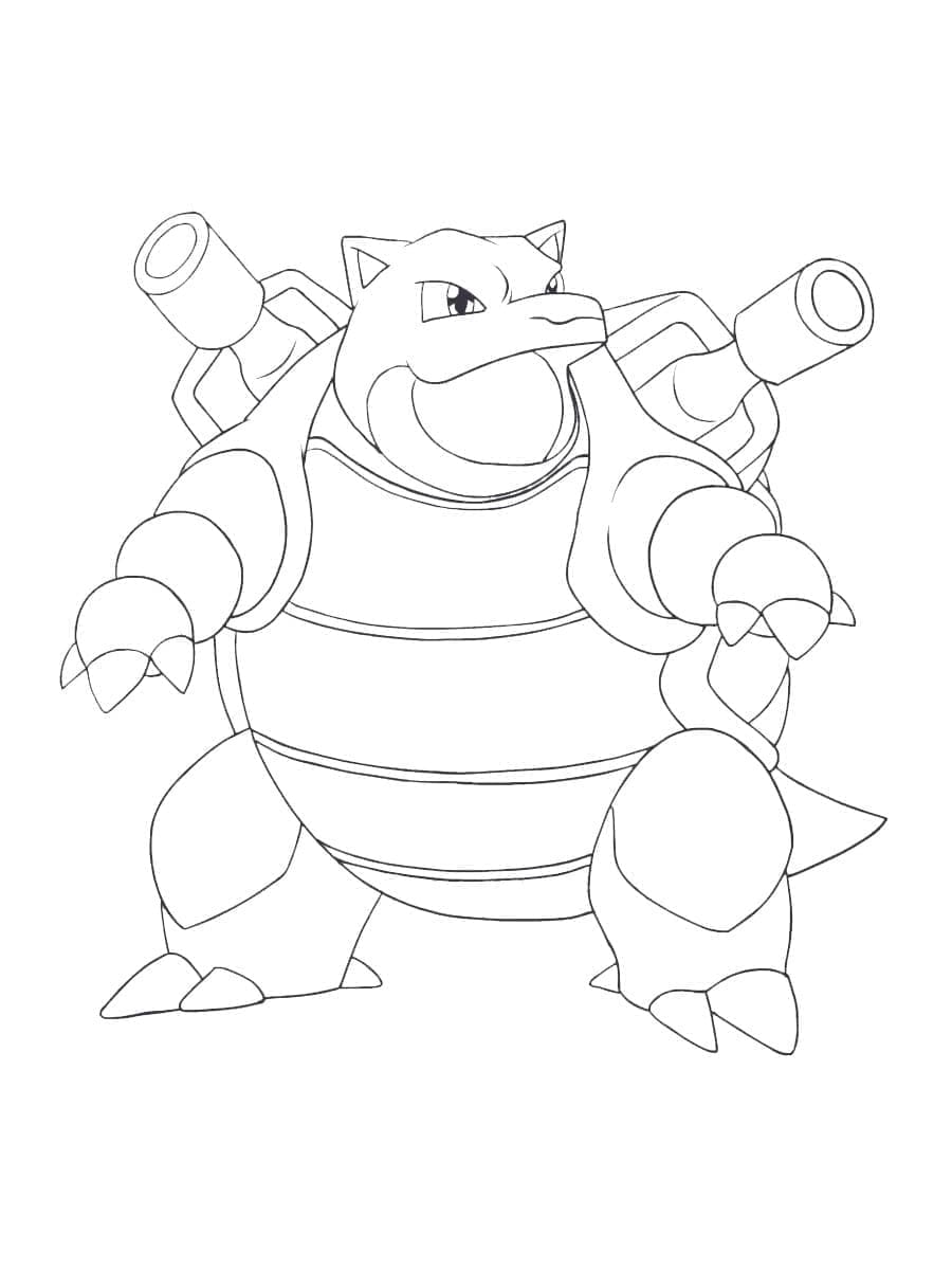 Free Drawing of Blastoise