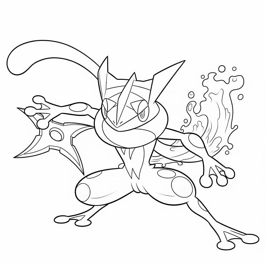 Free Drawing of Greninja