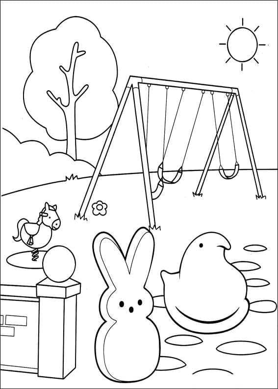 Free Drawing of Marshmallow Peeps