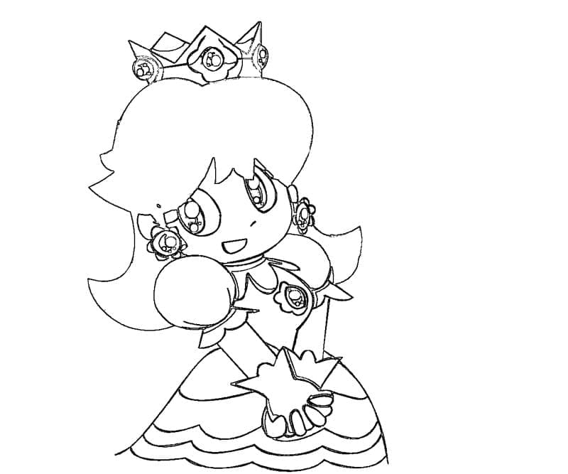 Free Drawing of Princess Daisy