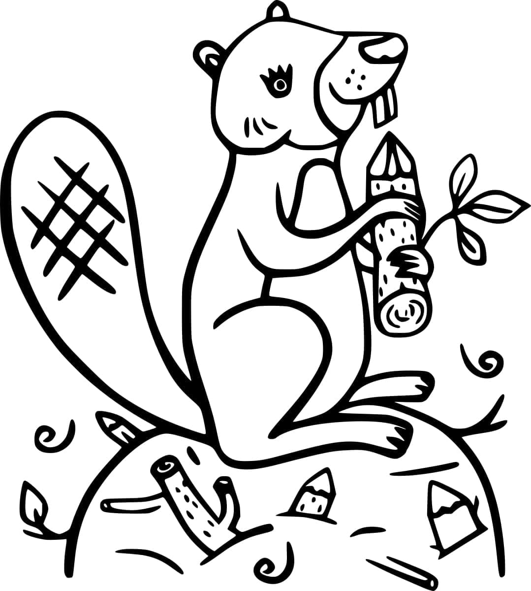 Free Print Beaver