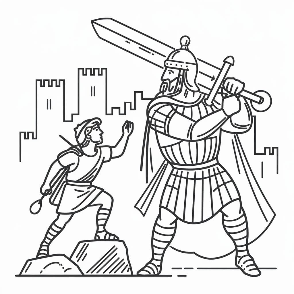 Free Print David and Goliath