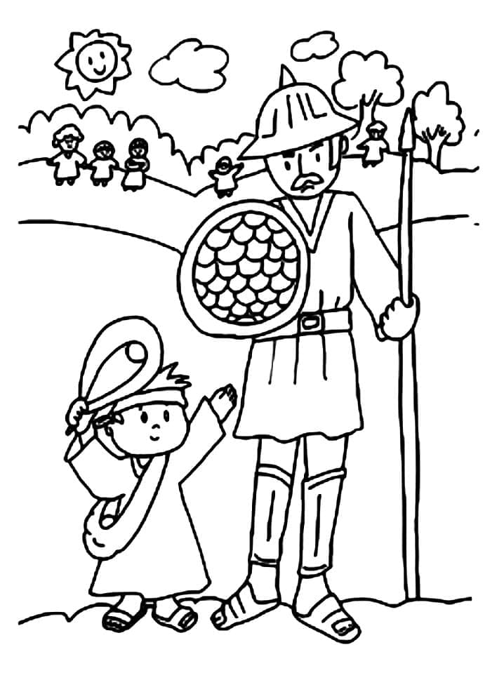 Free Printable David and Goliath