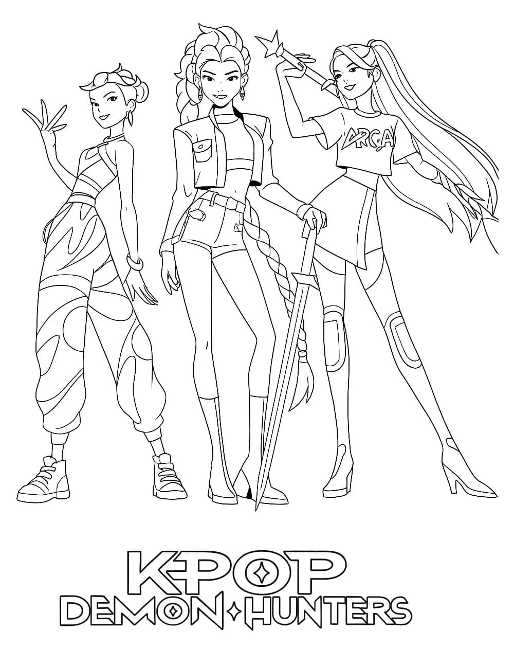 Free Printable Kpop Demon Hunters