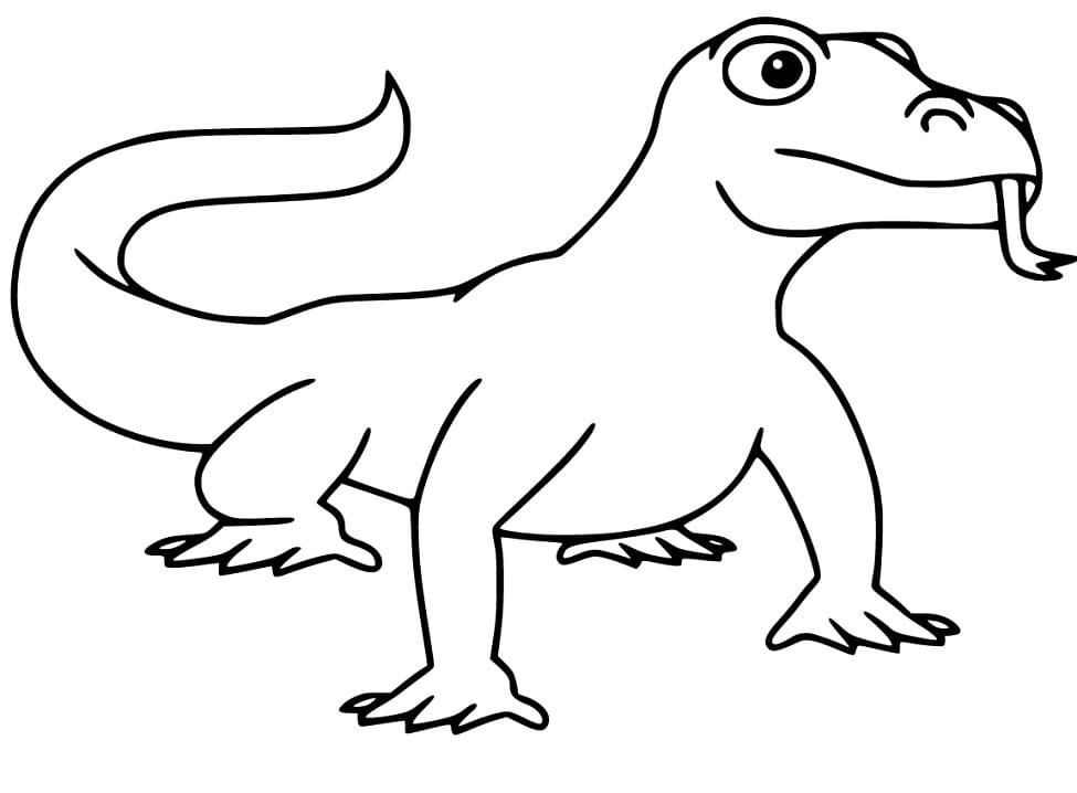 Fun Komodo Dragon