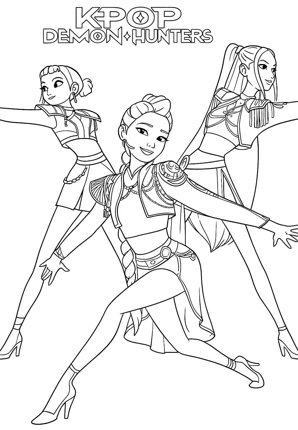 Girls from Kpop Demon Hunters