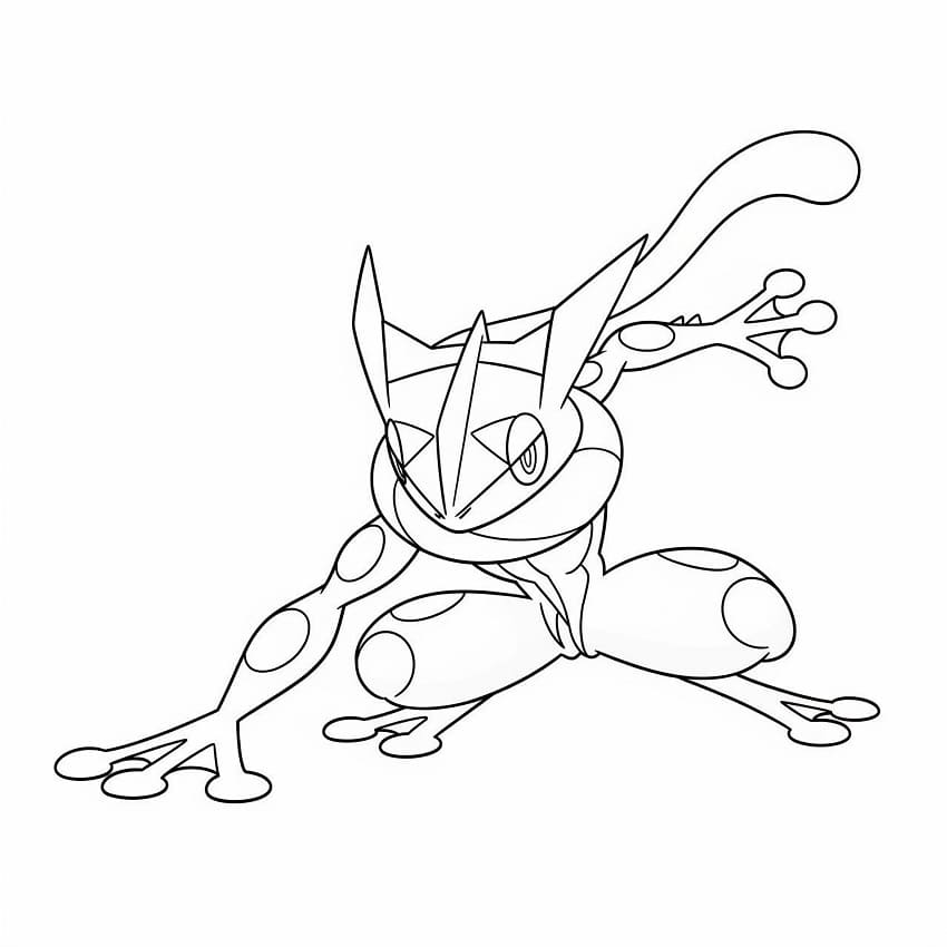Greninja Free Printable