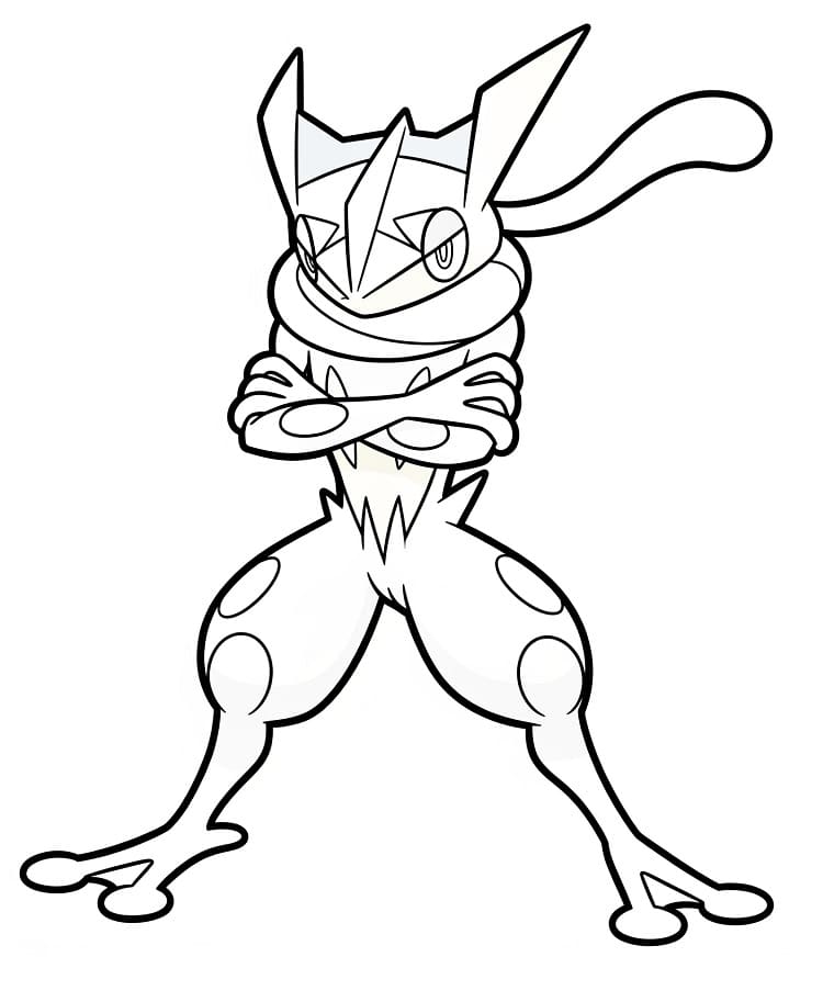 Greninja coloring pages