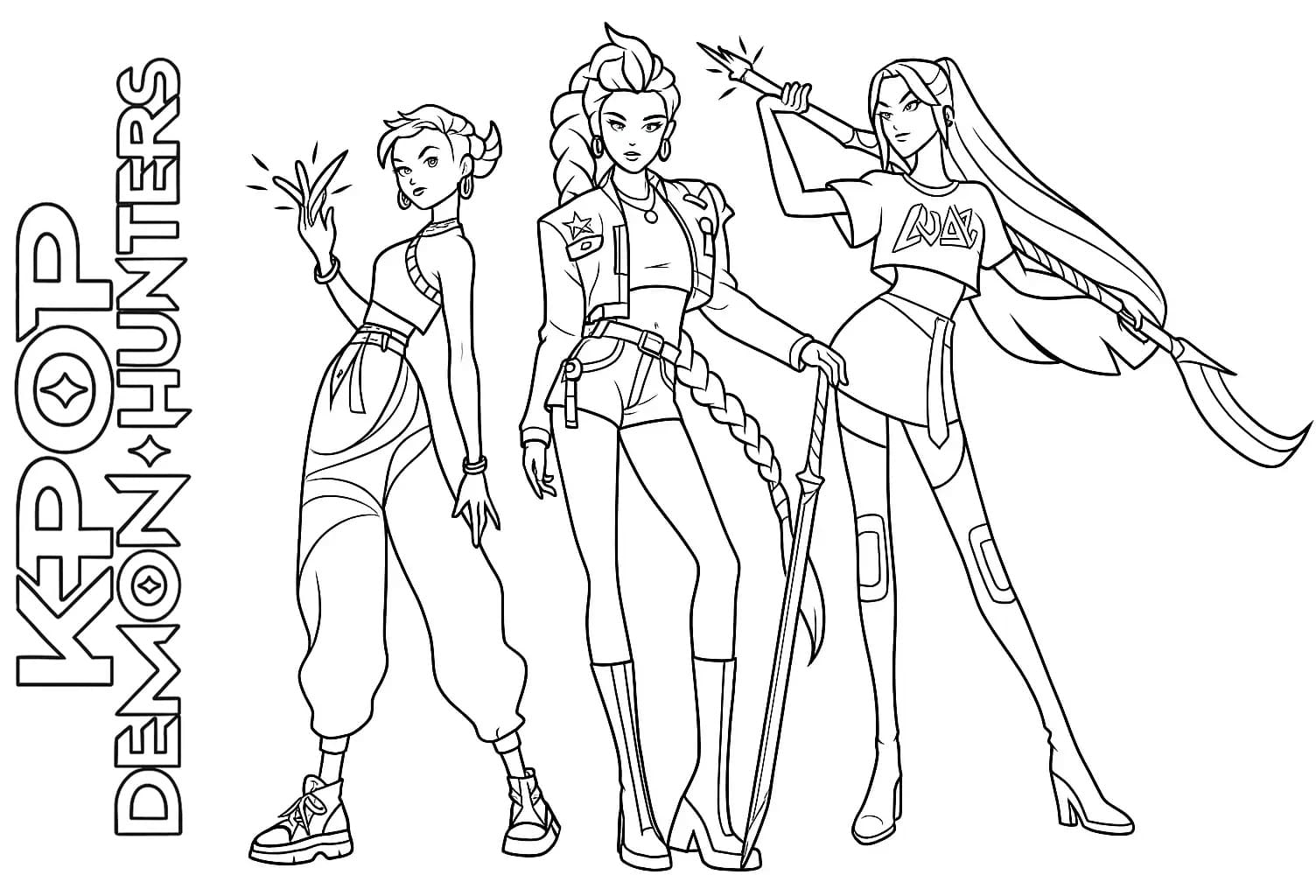 Kpop Demon Hunters Printable For Kids