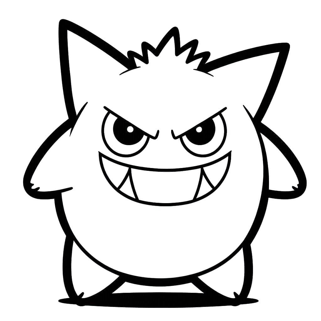 Gengar coloring pages