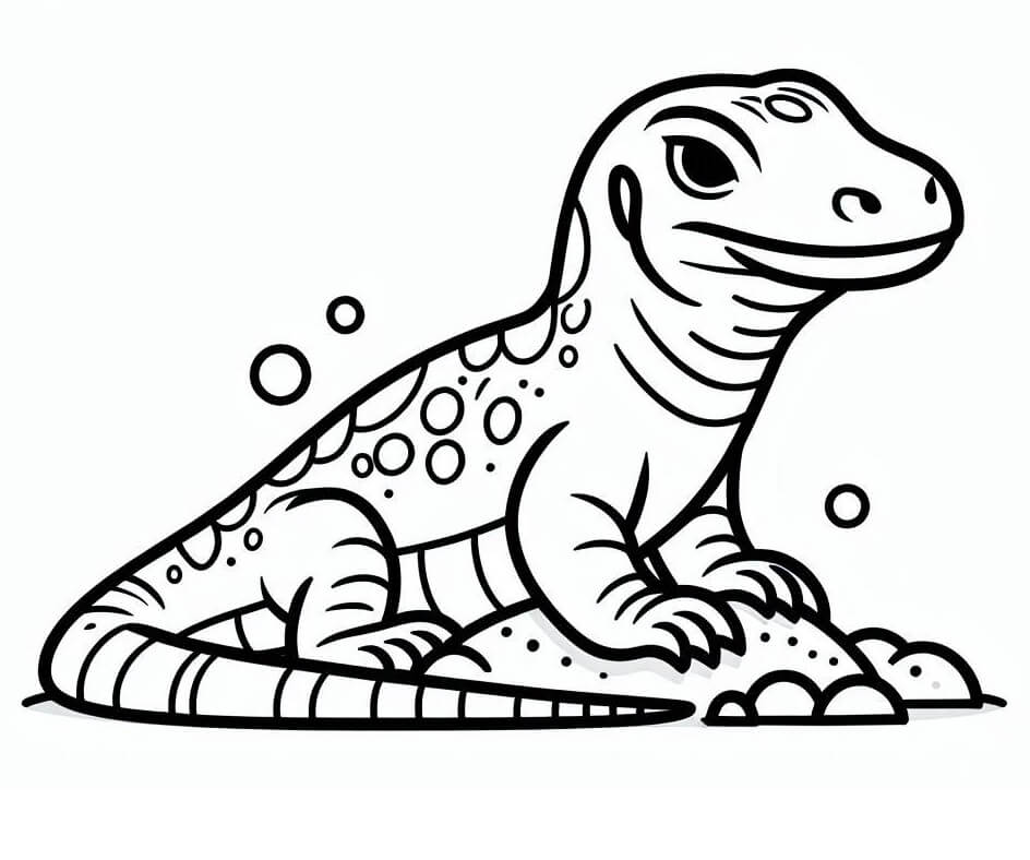 Little Komodo Dragon