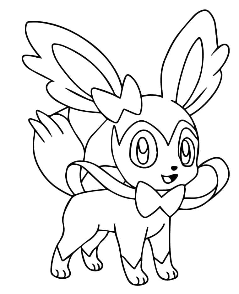 Sylveon coloring pages