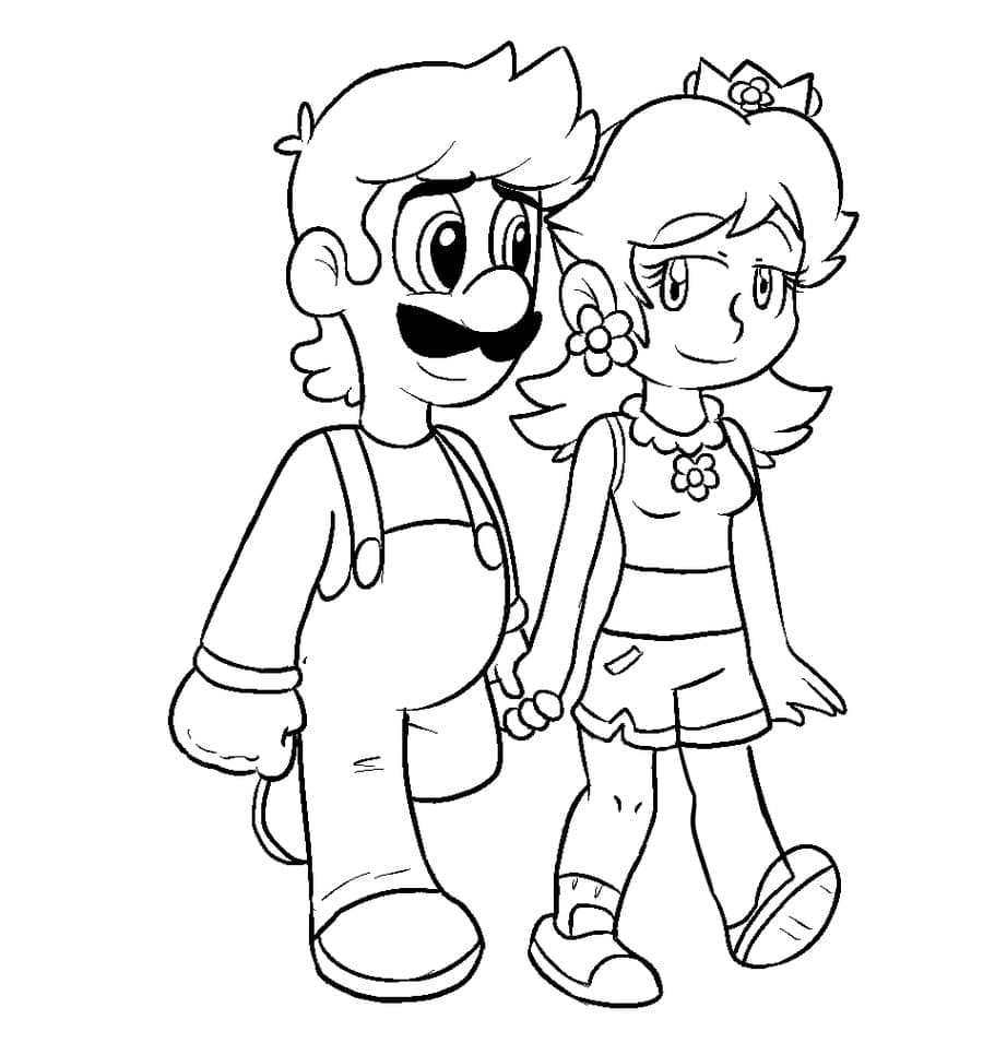 Luigi and Princess Daisy