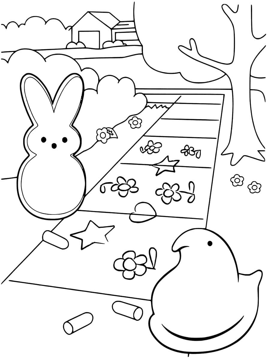 Marshmallow Peeps Free Printable