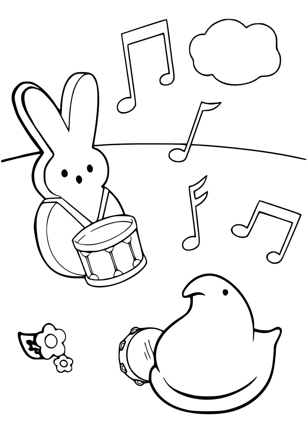 Peeps coloring pages