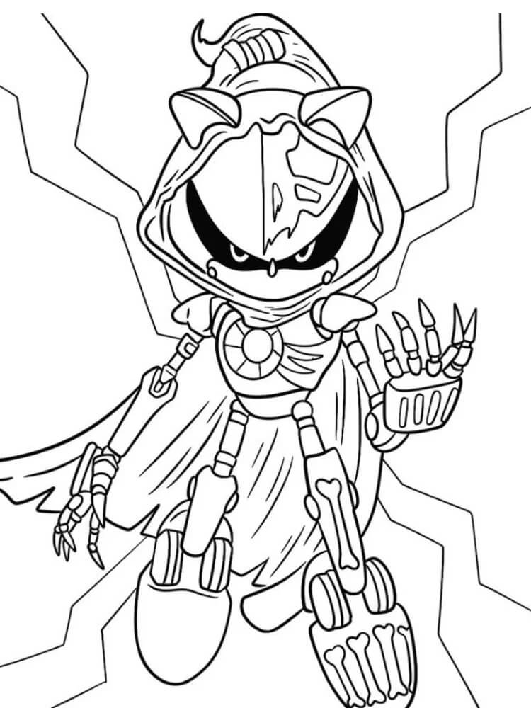 Metal Sonic For Free coloring page