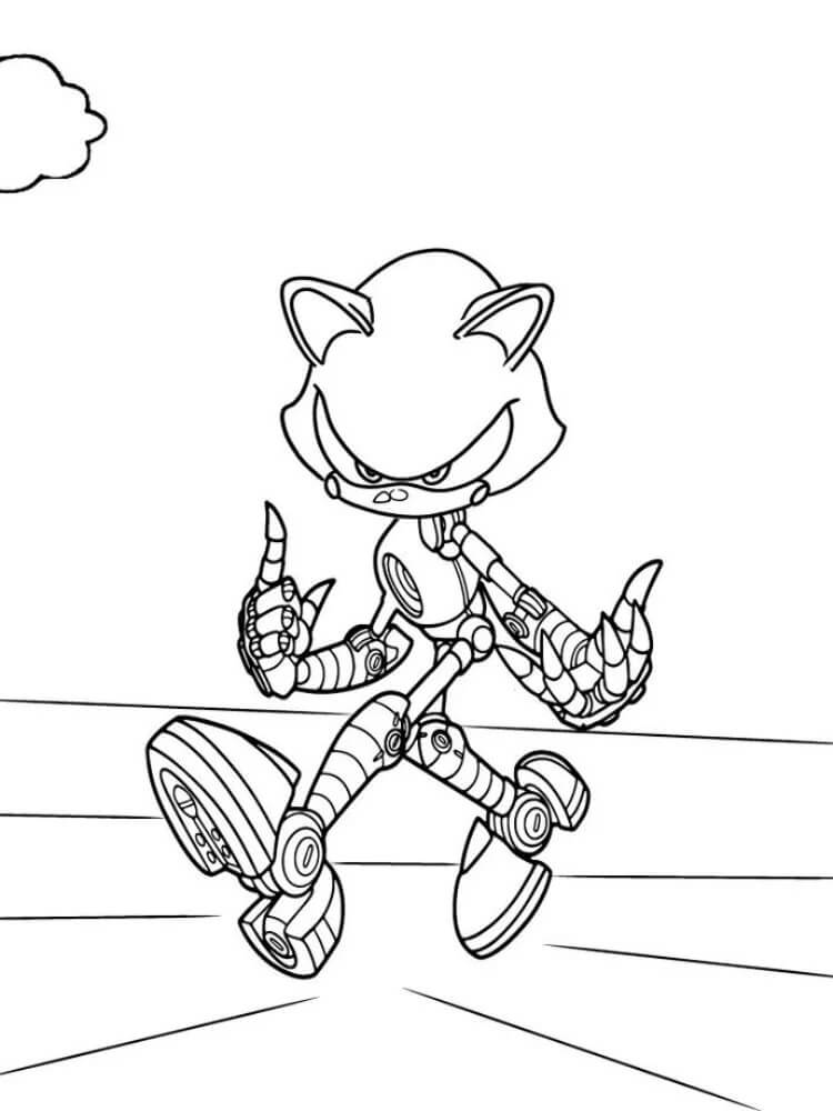 Metal Sonic Free coloring page