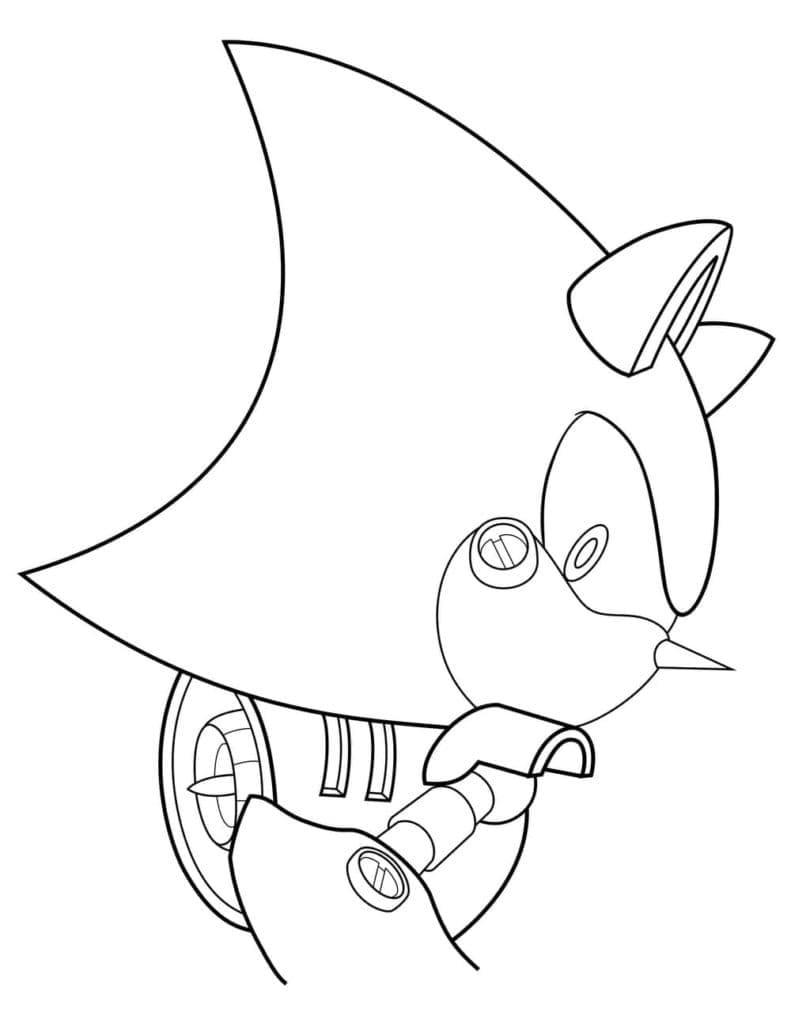 Metal Sonic Image coloring page