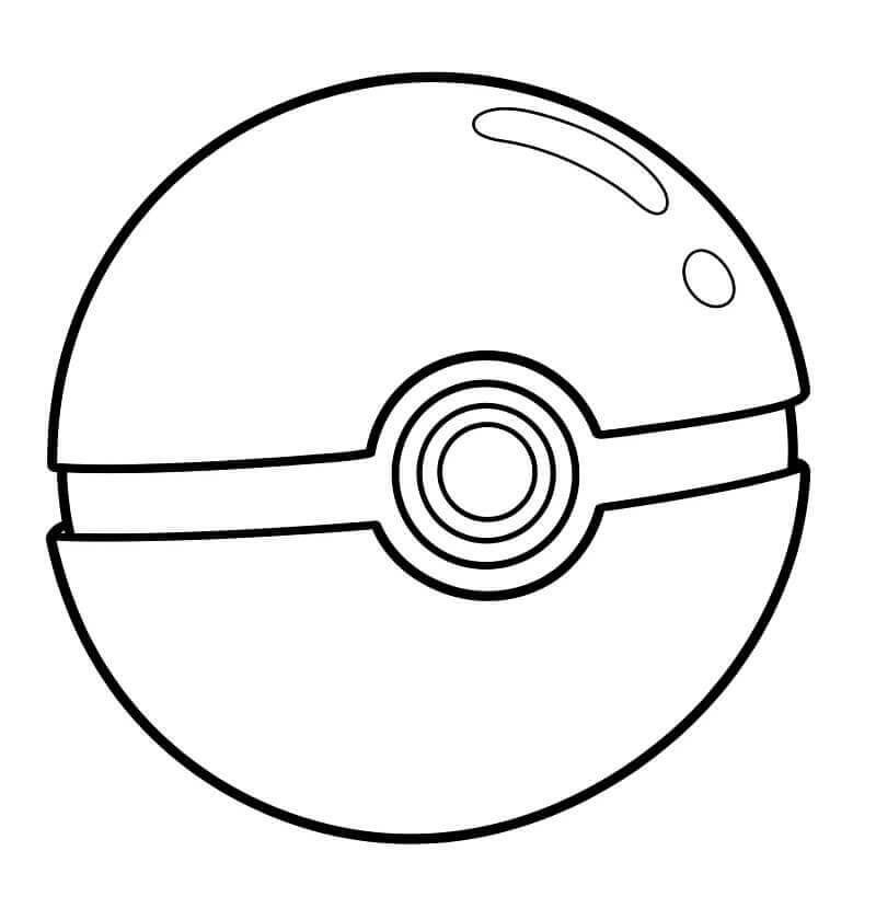 Pokeball coloring pages