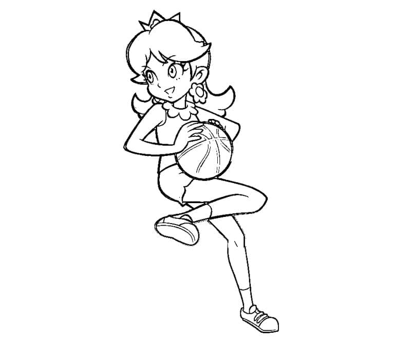 Princess Daisy Plays Basketball