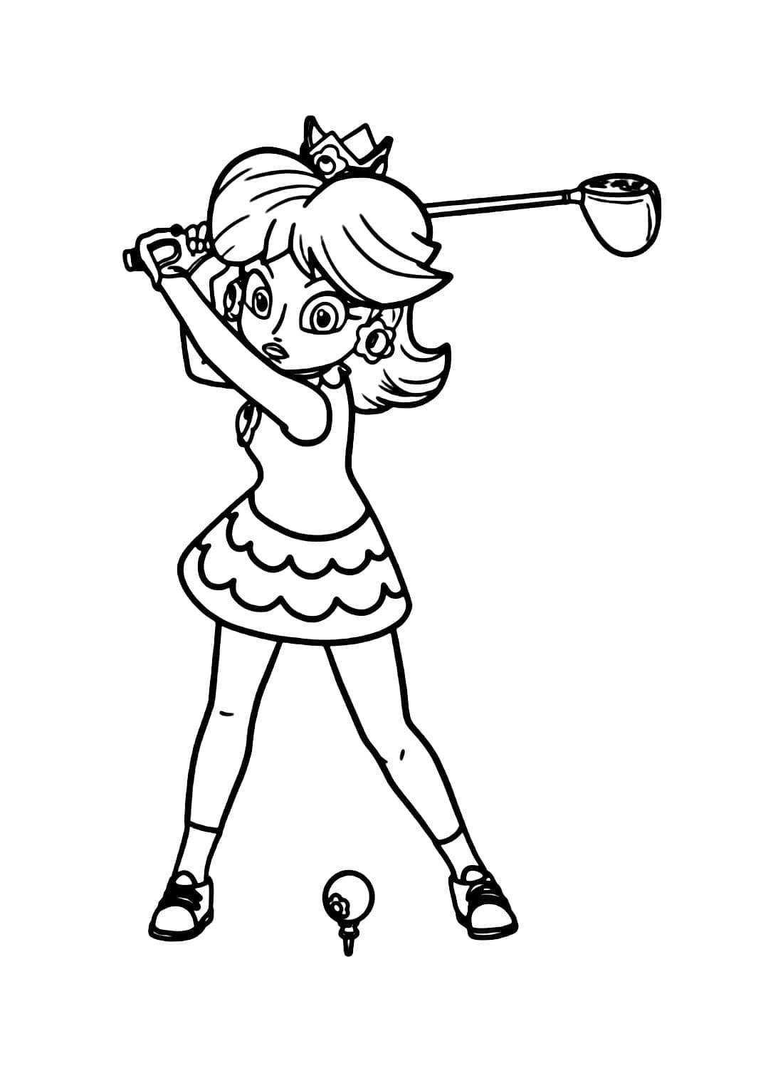Princess Daisy Plays Golf