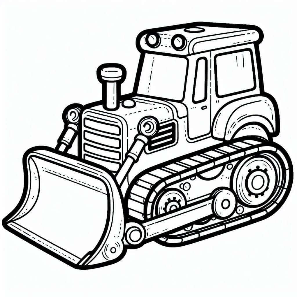 Bulldozer coloring pages
