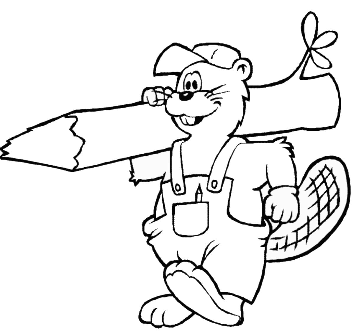 Printable Free Beaver