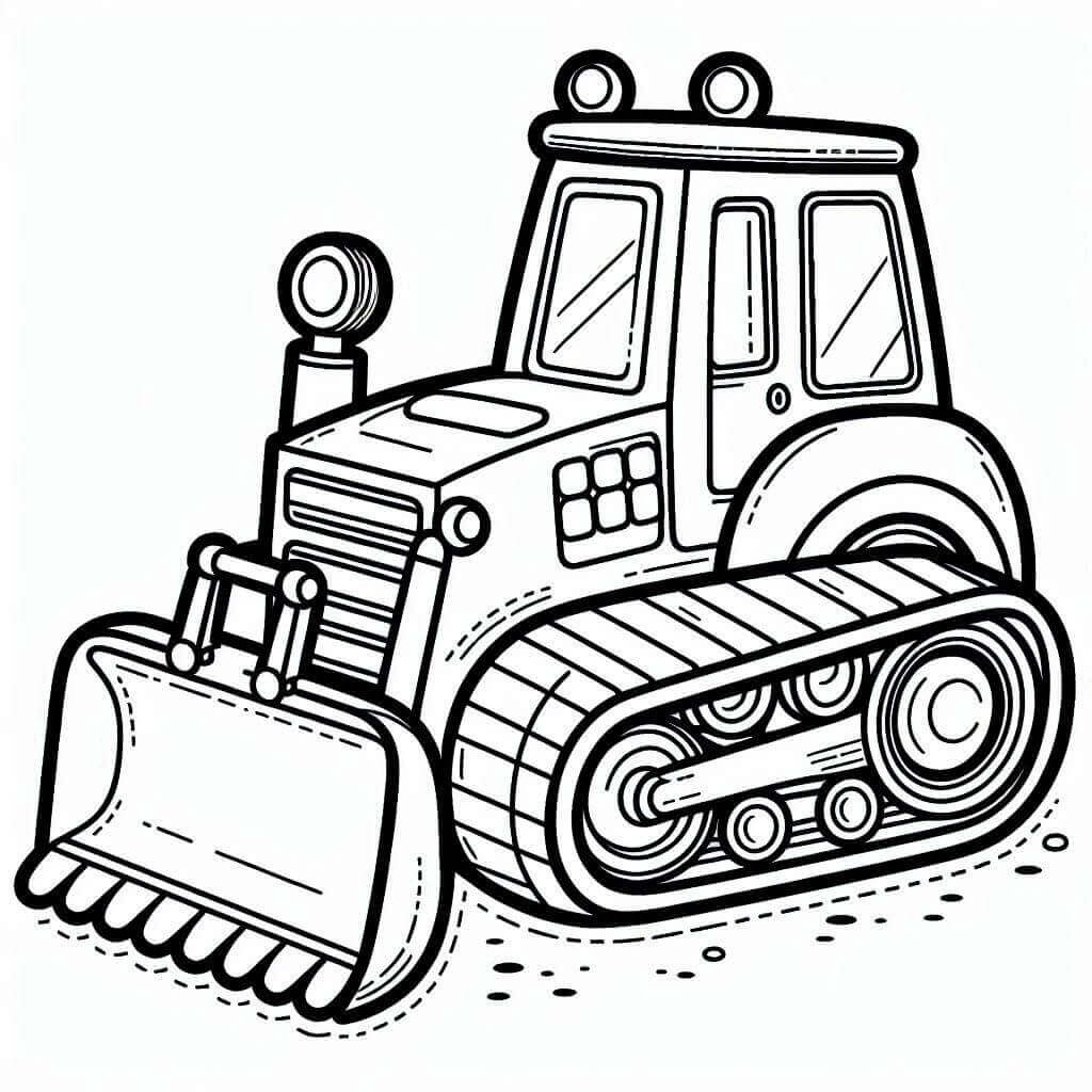 Printable Free Bulldozer