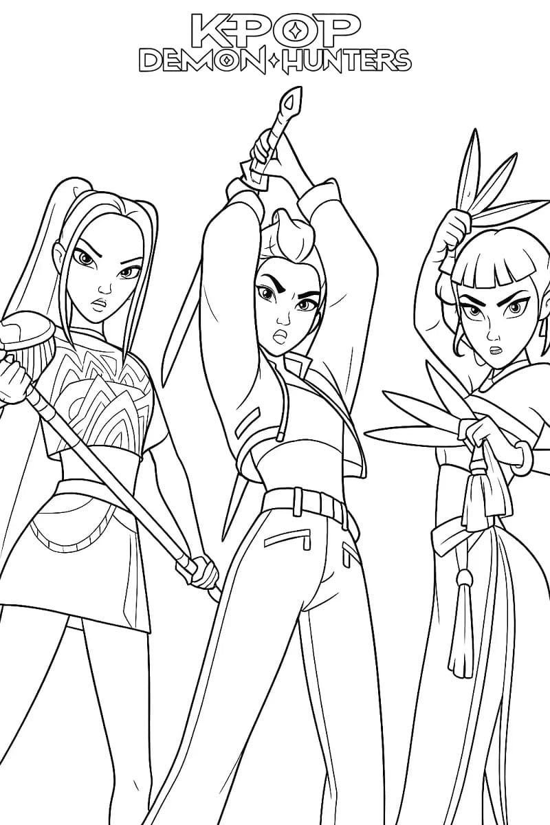 Printable Kpop Demon Hunters