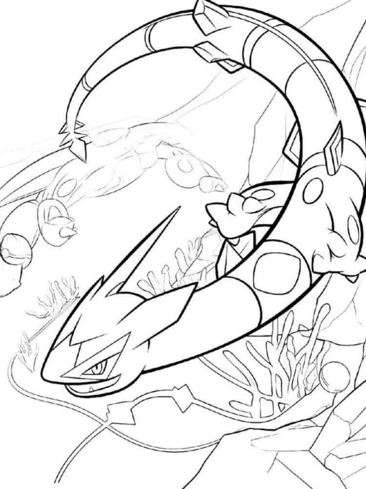 Printable Rayquaza